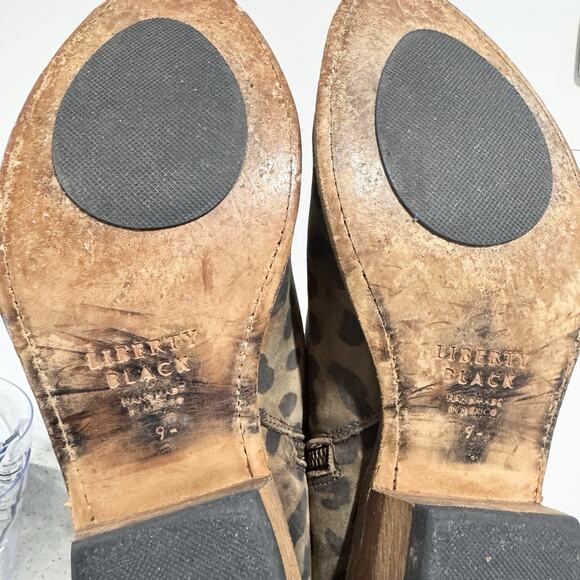 Women’s Liberty Black Women's Distressed Chita Miel Bootie Cheetah Leopard 9.5 - Picture 5 of 7